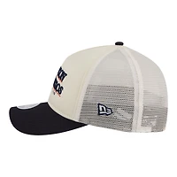 Casquette trucker ajustable New Era pour femme, beige clair/marine, Houston Astros Retro 9FORTY M-Crown A-Frame