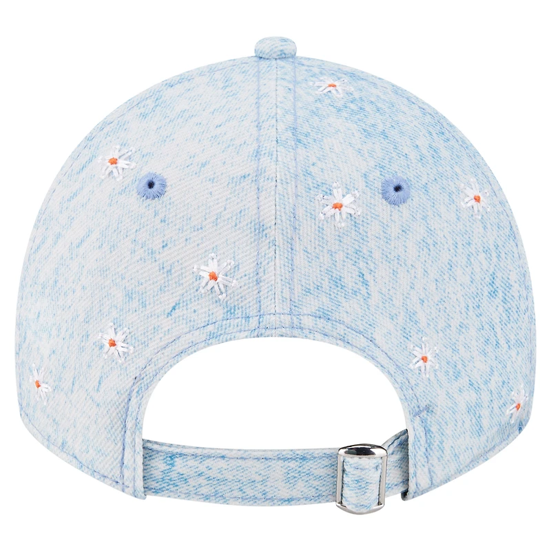 Women's New Era Light Blue Houston Astros Daisy All Over 9TWENTY Adjustable Hat