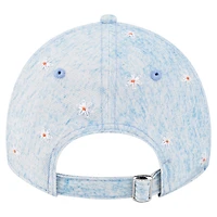 Women's New Era  Light Blue Houston Astros Daisy All Over 9TWENTY Adjustable Hat