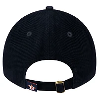 Women's New Era Navy Houston Astros Corduroy 9TWENTY Adjustable Hat
