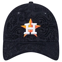 Women's New Era Navy Houston Astros Flair 9TWENTY Adjustable Hat