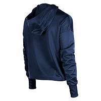 Sweat à capuche demi-zippé New Era pour femmes, bleu marine, Houston Astros