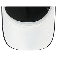 Casquette ajustable New Era bleu marine Houston Astros Metallic A-Frame 9FORTY pour femme