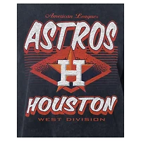T-shirt oversize délavé minéral New Era bleu marine des Astros de Houston pour femme