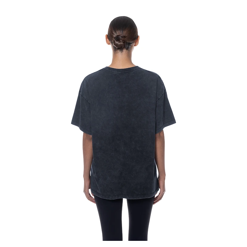 T-shirt oversize délavé minéral New Era bleu marine des Astros de Houston pour femme