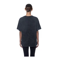 T-shirt oversize délavé minéral New Era bleu marine des Astros de Houston pour femme
