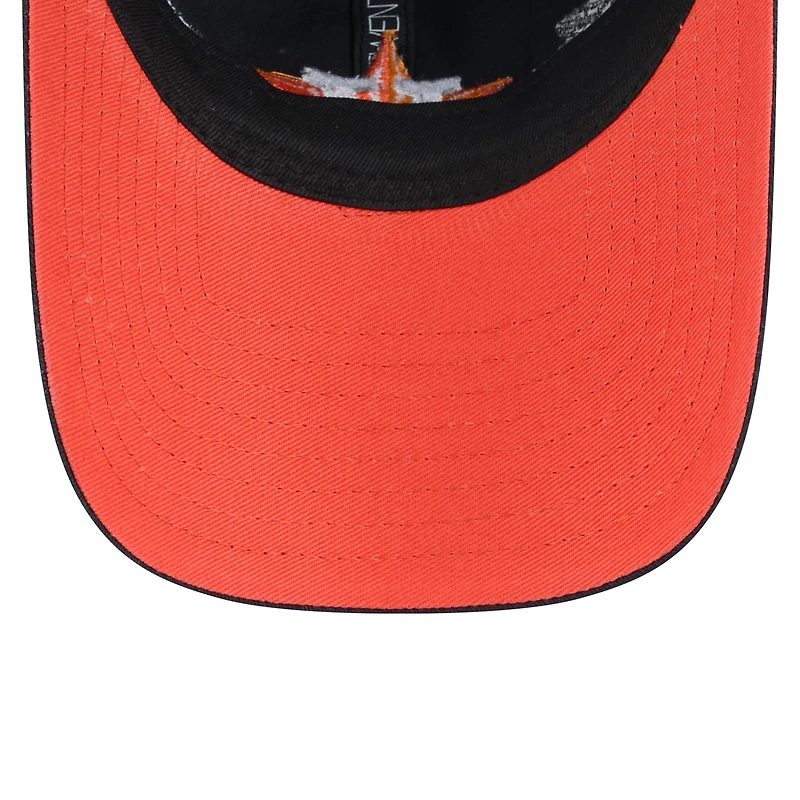 Women's New Era Navy Houston Astros Roses 9TWENTY Adjustable Hat
