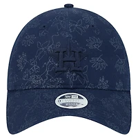 Women's New Era Navy Houston Astros Tonal Floral 9TWENTY Adjustable Hat