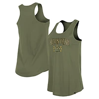 Women's New Era Olive Houston Astros Armed Forces Day Tank Top