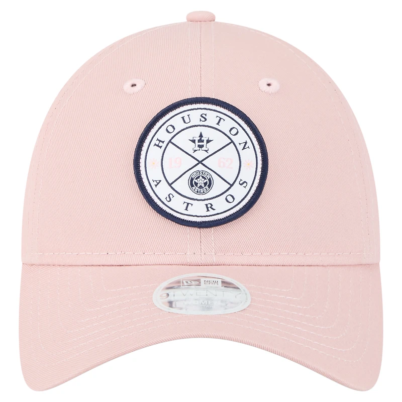 Casquette ajustable Bloom 9TWENTY rose des Houston Astros de New Era pour femme