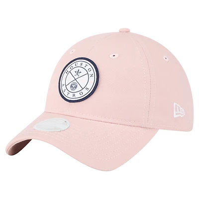 Women's New Era Pink Houston Astros Bloom 9TWENTY Adjustable Hat