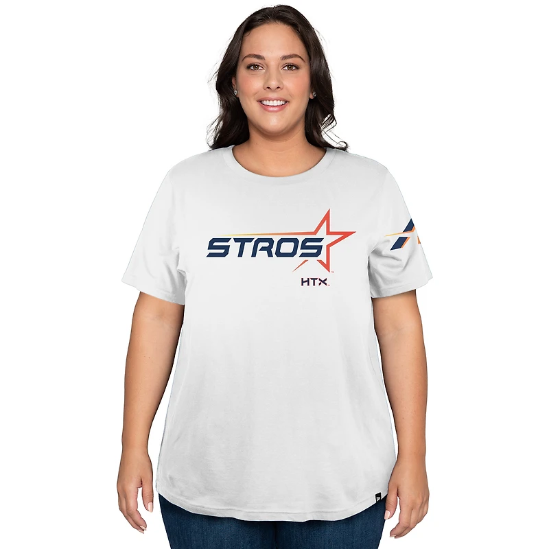 Women's New Era  White Houston Astros 2025 City Connect Plus T-Shirt