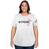 Women's New Era  White Houston Astros 2025 City Connect Plus T-Shirt