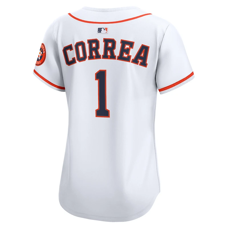 Maillot Nike Carlos Correa blanc pour femme, édition limitée, domicile des Astros de Houston