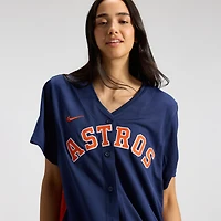 Maillot Nike Jose Altuve bleu marine pour femme des Astros de Houston, édition limitée