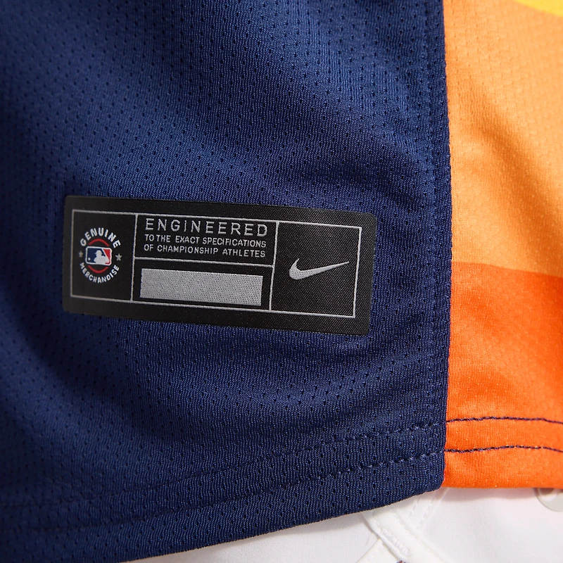 Maillot Nike Jose Altuve bleu marine pour femme des Astros de Houston, édition limitée