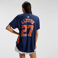 Maillot Nike Jose Altuve bleu marine pour femme des Astros de Houston, édition limitée