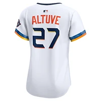 Maillot Nike Jose Altuve blanc pour femme des Astros de Houston 2025 City Connect Limited