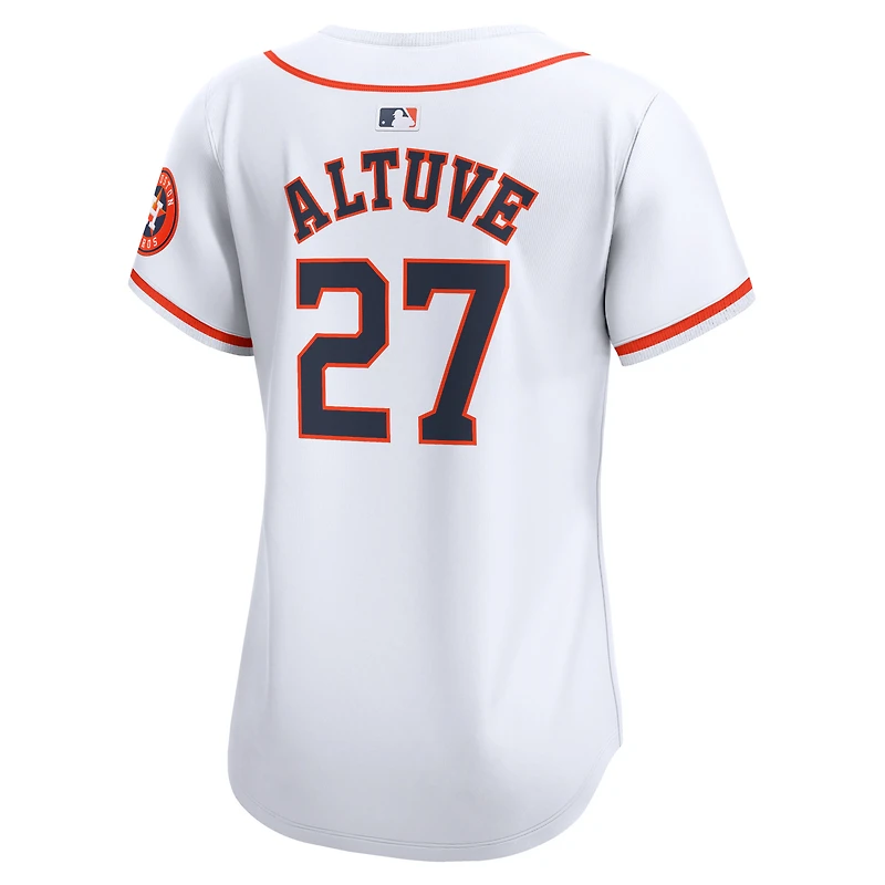 Maillot de joueur Nike Jose Altuve Houston Astros Home Limited pour femme, blanc