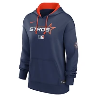 Women's Nike  Navy Houston Astros 2025 City Connect Authentic Collection Performance Pullover Hoodie