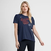 T-shirt Nike bleu marine Houston Astros 2025 City Connect Flowy Fashion Tri-Blend Dri-FIT pour femme