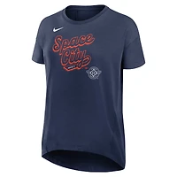 T-shirt Nike bleu marine Houston Astros 2025 City Connect Flowy Fashion Tri-Blend Dri-FIT pour femme