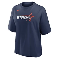 T-shirt Nike bleu marine pour femme avec logo City Connect des Houston Astros 2025