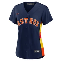 Maillot réplique de joueur alternatif des Astros Houston Nike bleu marine pour femme