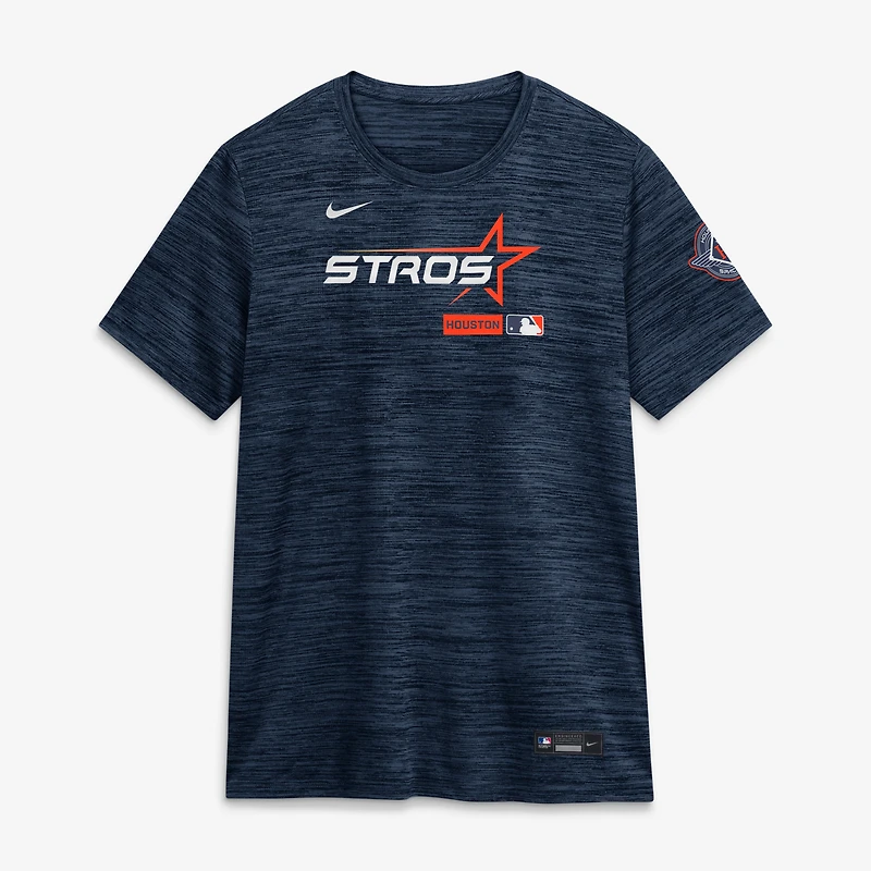 Women's Nike Navy Houston Astros Authentic Collection City Connect Velocity Dri-FIT T-Shirt