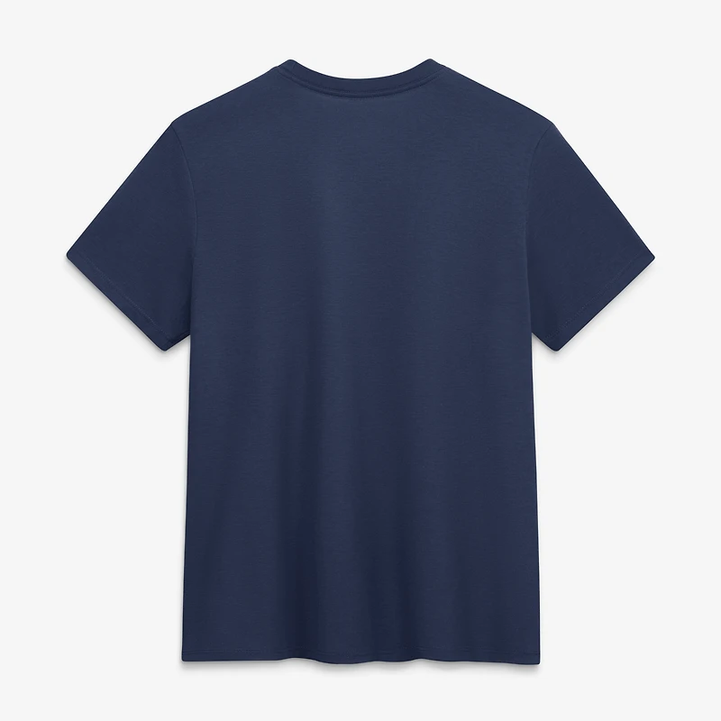 T-shirt Nike Dri-FIT bleu marine pour femme, collection authentique Houston Astros Early Work, en mélange de trois matières.