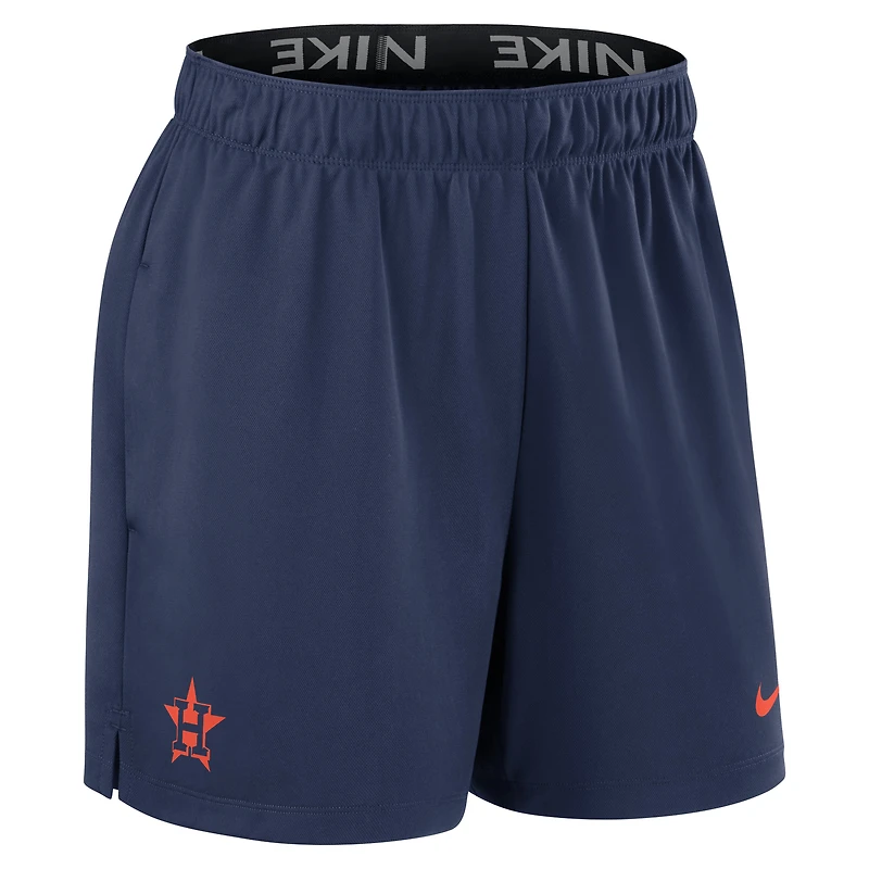 Short en tricot Nike bleu marine Houston Astros Authentic Collection pour femme