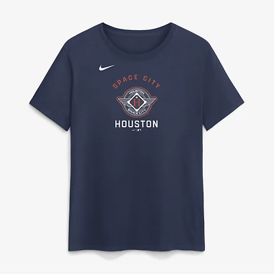 T-shirt Nike City Connect Arch pour femme, bleu marine, Houston Astros