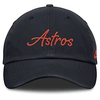 Women's Nike  Navy Houston Astros Cooperstown Club Script Adjustable Hat