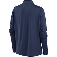 Women's Nike Navy Houston Astros Primetime Raglan Quarter-Zip Top