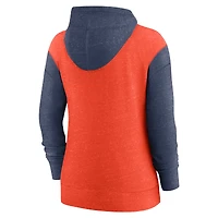 Sweat à capuche entièrement zippé Nike Houston Astros orange pour femme