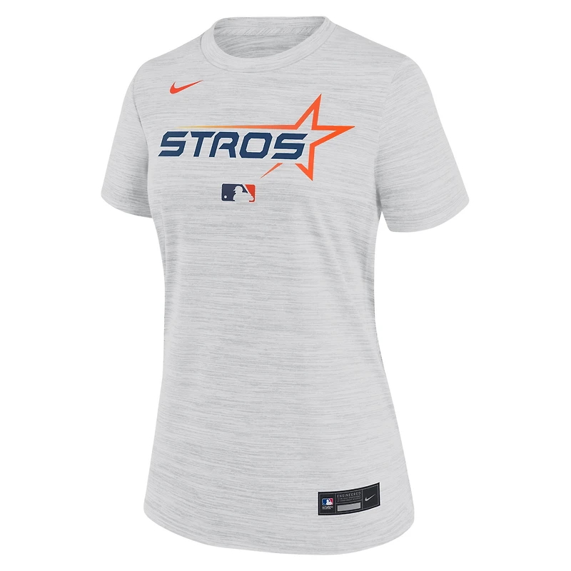 T-shirt Nike blanc pour femme Houston Astros 2025 City Connect Authentic Collection Velocity Dri-FIT