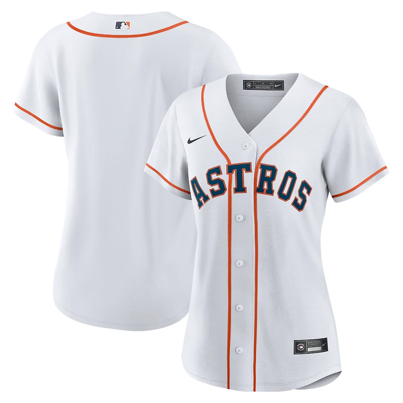 Maillot d'équipe Nike Houston Astros Home Replica pour femme - Blanc