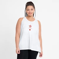 Women's Nike White Houston Astros Open-Back Crisscross Dri-FIT Tank Top