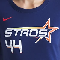 Women's Nike Yordan Alvarez Navy Houston Astros 2025 City Connect Fuse Name & Number T-Shirt