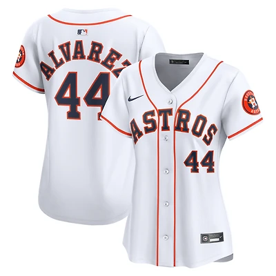 Maillot Nike Yordan Alvarez blanc domicile des Astros de Houston pour femme