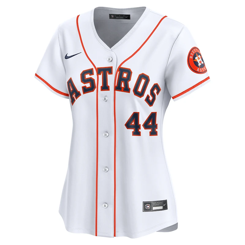 Maillot Nike Yordan Alvarez blanc pour femme des Astros de Houston, édition limitée à domicile