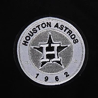 Women's Pro Standard Black Houston Astros Pearl Cropped Pullover Sweatshirt