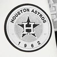 Women's Pro Standard Black Houston Astros Pearls Rib Wool Full-Zip Varsity Jacket