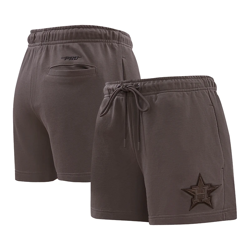 Short en polaire marron neutre Pro Standard pour femmes, Houston Astros