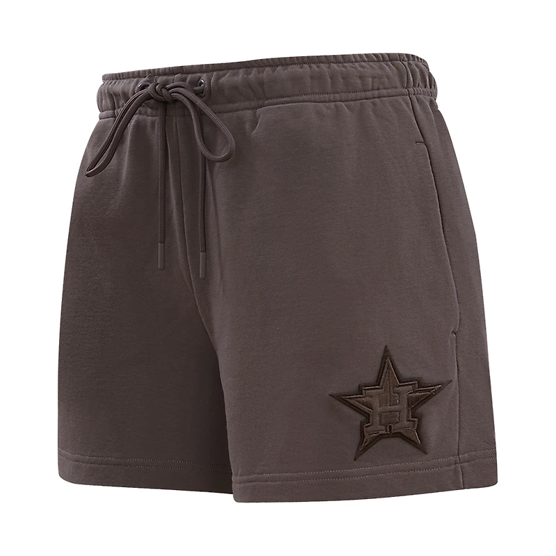 Short en polaire marron neutre Pro Standard pour femmes, Houston Astros