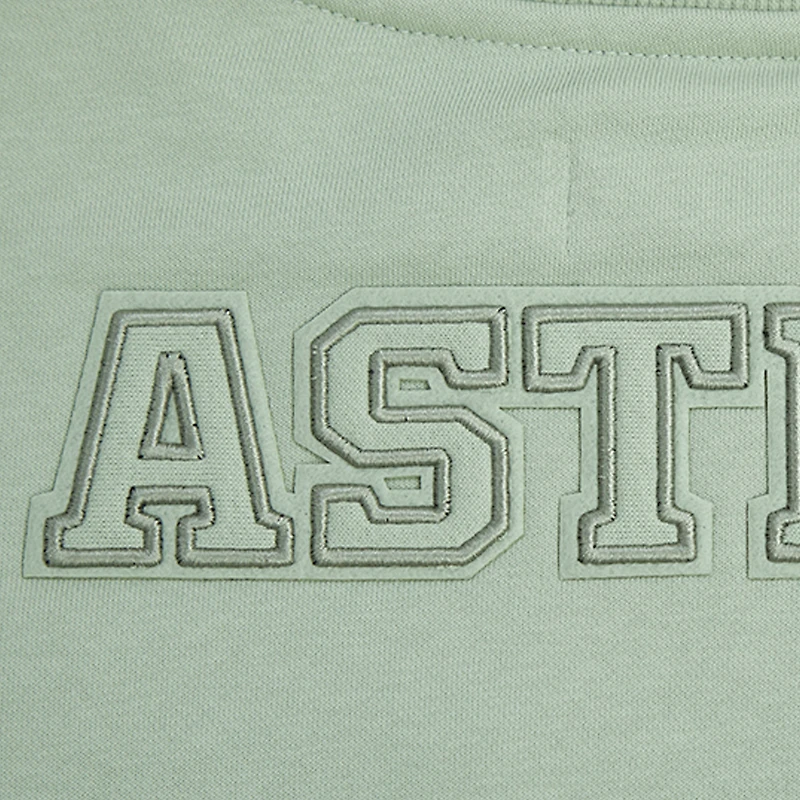 Sweat-shirt en molleton Pro Standard vert Houston Astros pour femmes