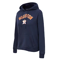 Women's Pro Standard Navy Houston Astros Classic Fleece Pullover Hoodie