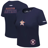 T-shirt court Baby Doll Game Day Classics bleu marine pour femme Pro Standard des Astros de Houston