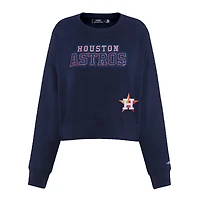 Sweat-shirt ras du cou Game Day Classics Pro Standard bleu marine pour femme des Astros de Houston