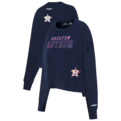 Sweat-shirt ras du cou Game Day Classics Pro Standard bleu marine pour femme des Astros de Houston